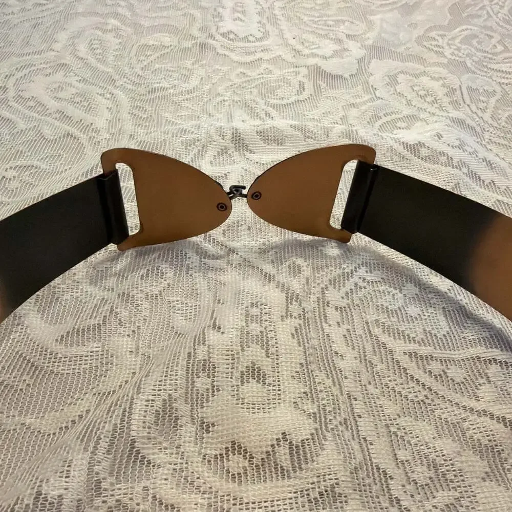 VINTAGE! 1950’s Solid Copper Leaf Adorned Belt 25”boho Whimsigoth Cinch Belt
